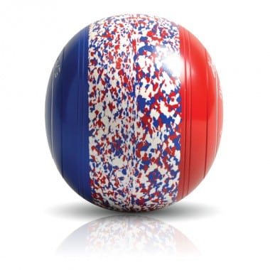 Western Bulldogs AFL Club Logo engraving on red white and blue bowls